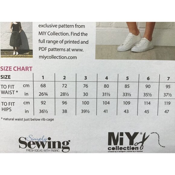 Misses Skirt Pattern UNCUT The Kelham Skirt Size 2 - 18 - Picture 6 of 6